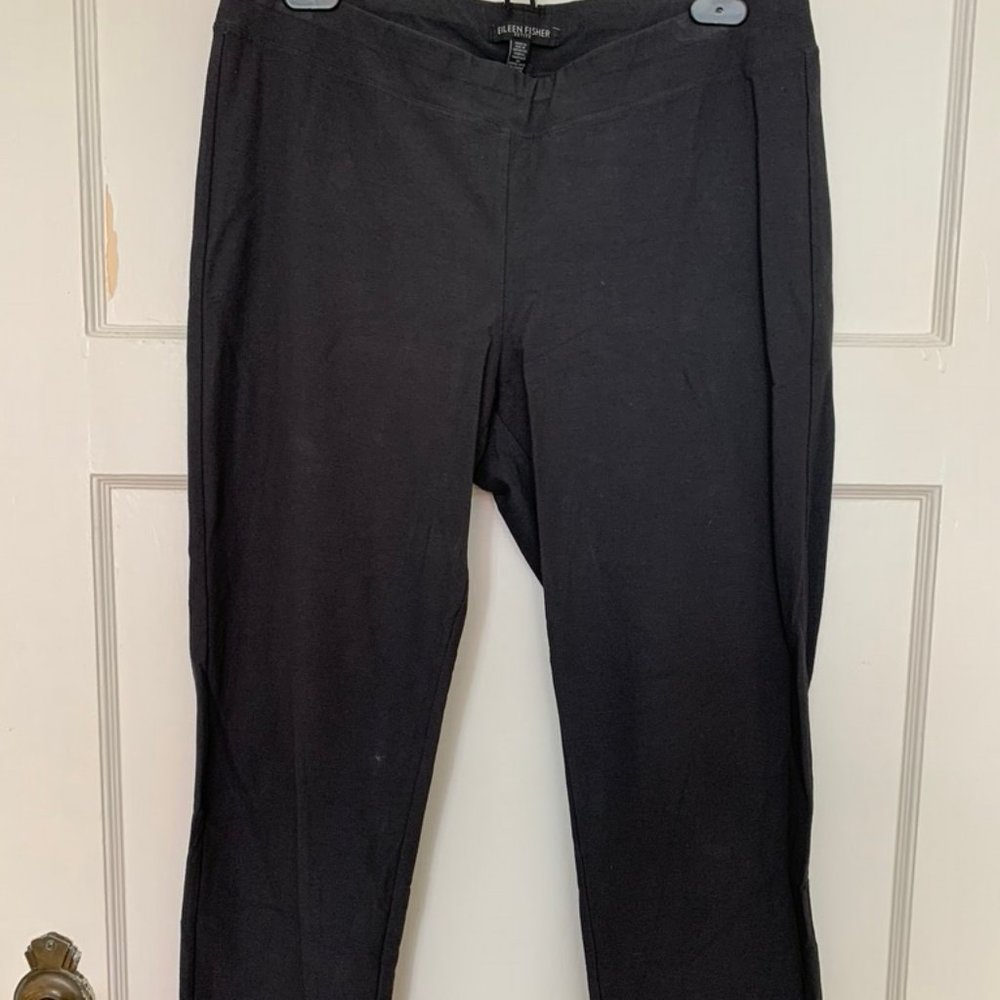 Eileen Fisher PM Gray Crepe Pants